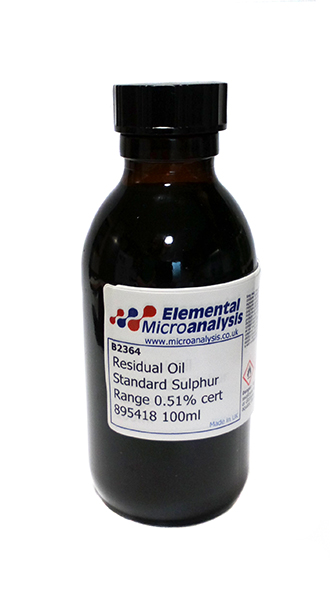 DISCONTINUED

Residual Oil Standard Sulphur Range 0.49% cert 895123 100ml

Petroleum Distillates N.O.S 3 UN1268